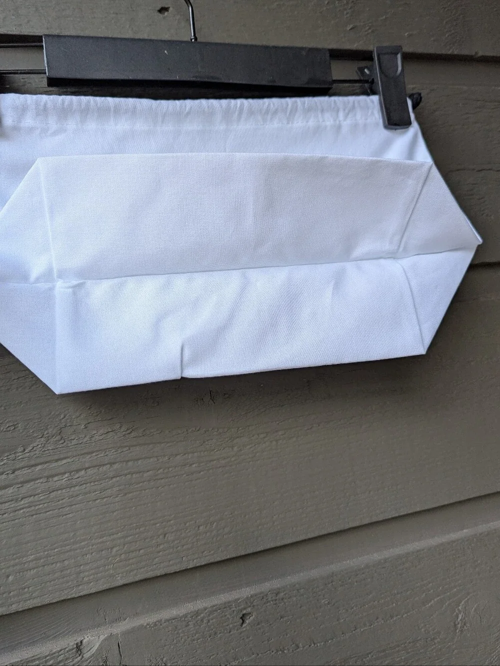 Chanel White Black Small Dust Bag Makeup Bag 12.5